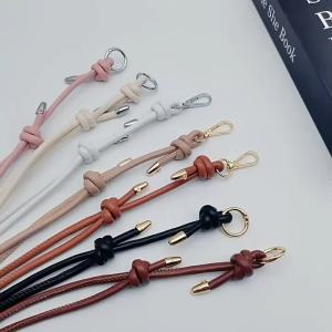 Long Leather Shoulder Strap Adjustable Replacement Belt For Crossbody Handbag DIY Bag Making Accessories Women