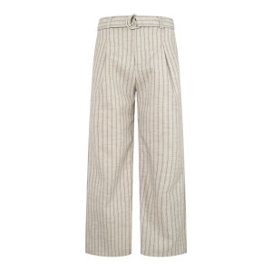 Vintage Striped Wide Leg Summer With Belt Comfortable Slim Trousers