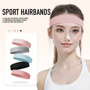 Sports Seamless Elastic Headband With Sweat Absorption And Anti Slip Moisture Fitness Yoga Cycling Sweatband For Sweat Stopping