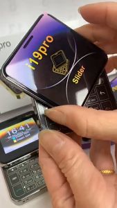 【Local Seller】New style keypad Sliding cover i19 pro dual sim Built-in 3G Mobile Phone rotating mobile phone