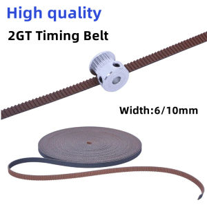 High Quality 3D Printer 2GT Dust Proof Gear Synchronous Belt GT2 Width 6/10MM Timing Belt Wear Resistant for BLV MGN Cube Ender3