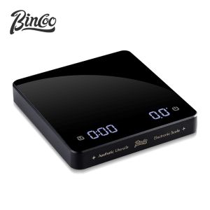 BINCOO Coffee Electronic Scale Professional Hand Brewed Smart Auto Timer Glass Panel Coffee Scale