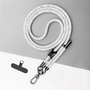 150cm Adjustable Mobile Phone Strap Outdoor Anti-lost Crossbody Phone Lanyards Neck Rope with Patch Cellphone Hanging Cord Strap