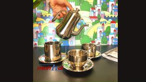 Bình trà cà phê INOX có lưới lọc mịn I Ly Tách INOX uống cà phê uống trà