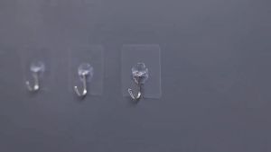 1PC Transparent Strong Self Adhesive Door Wall Hangers Towel Mop Holder Hooks For Kitchen Living Room Punch-Free Adhesive Hook