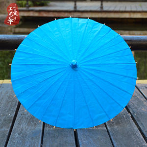 1pc Small Oil Paper Umbrella Kindergarten DIY Handmade Painting Color Decoration Craft Umbrella Dance Umbrella Shooting Props