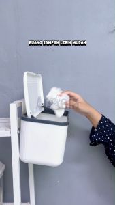 Angola Tempat Sampah Gantung/Tempel Multifungsi E102 Tong Sampah Dapur Toilet
