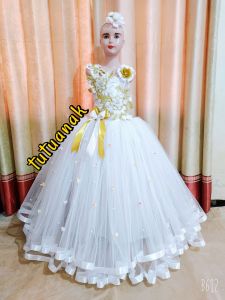 DRESS PESTA ANAK USIA 1-12 TAHUN PANJANG SEMATAKAKI