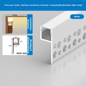 YUEHUI | Eye Shape Up Light Living Room Ceiling Mounted Aluminum Slot Linear Light Strip