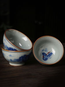 Bộ Tách Trà Gốm Sứ Trung Hoa Cổ Điển Bộ Sưu Tập Thủ Công Tách Trà Khách Sành Điệu Bộ Sưu Tập Nhỏ Dùng Tại Nhà Chất Liệu Gốm Sứ