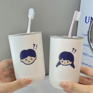 Stainless Steel Cartoon Print Toothbrush Cup for Boys And Girls High Aesthetic Value Couple Dental Care Utensils