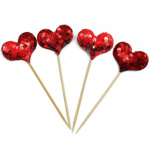 (10 Pieces/pack) 4.8*13cm Love Sparkle Signature Storyboard Decoration Wedding Cake Dessert Plaque Handmade DIY