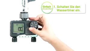Bộ tưới tự động kết hợp phun sương và nhỏ giọt được tối ưu 2 đầu ra riêng biệt van nước hẹn giờ RainPoint ITV205