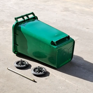 Universal Rubber Trash Can Wheels Trash Bin Wheel Garbage Bin Wheel For 120L / 240L Trash Bin