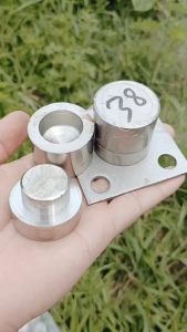 Bản lề cối xoay chịu lực - Ø38mm - Chất liệu Inox 304 - (Bộ 2 cái) 1 cối trên + 1 cối dưới có bi kèm đế #vattuducduyen