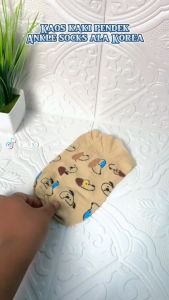 EFKS98 Kaos Kaki Pendek Ankle Socks Motif Bunga 5 pcs Random