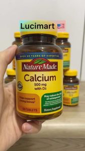 Viên uống Calcium 500mg Nature Made hỗ trợ xương hũ 130 viên [Hàng Mỹ]