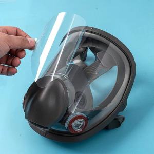 Anti Scratch ป้องกันเลนส์ฟิล์มสําหรับ MMM 6800 หน้ากากแก๊ส Full Face ป้องกันหน้าจอหน้าต่างจิตรกรรมพ่น Mask Cove