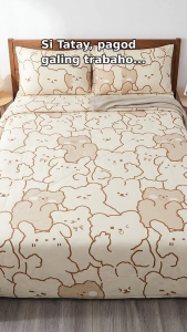 Cozy Bears FULL GARTER BEDSHEET WITH 2 PILLOWCASE 100% Premium Canadian Cotton Affordable Prices w