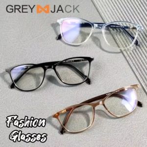 Grey Jack Kacamata Bahan TR90 Fashion Frame Model Kotak Ringan Bisa Minus Antiradiasi Blueray Photocromic 72033