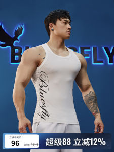 เสื้อกั๊กฟิตเนสแบบไม่มีแขนสำหรับผู้ชาย ทรงสลิมฟิต ดีไซน์รูปตัว T สำหรับเล่นบาสเก็ตบอล ผ้าไนลอน คอวี ระบายอากาศได้ดี ฤดูร้อน 2025