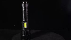 Asafee 2300 outdoor camping flashlight 2300 XHP70/30W LED+COB safety light telescopic zoom 1600LM Type-C built-in battery IPX4 waterproof