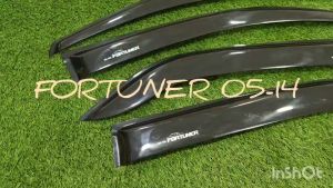 กันสาด คิ้ว กันลม ดำทึบ โตโยต้า ฟอร์จูนเนอร์ Fortuner 2005 2006 2007 2008 2009 2010 2011 2012 2013 2014 ใส่ร่วมกันได้ AB