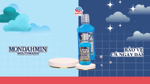 Nước Súc Miệng Mondahmin Nhật 800ml – Bạc Hà The Mát Diệt Khuẩn Mạnh Ngừa Hôi Miệng & Sâu Răng