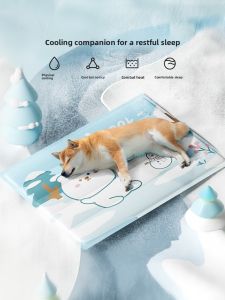MONLEYTA | Pet Cooling Mat Chew Resistant Summer Dog Bed Mat Cat Mat Temperature Regulation Floor Mat For Dogs And Cats Comfortable Mat