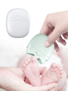 Hailicare Electric Automatic Nail Clipper Rechargeable Mini Household Nail Scissors with Led Light Nail File Manicure Pedicure Tool for Children and Adults