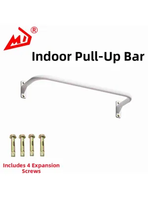 Wall-Mounted Pull-Up Bar Indoor Outdoor Installation