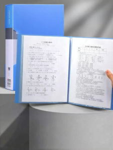 M&G | Transparent Insert Document Organizer Blue