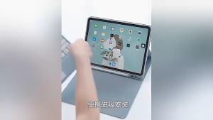 Case Keyboard Xiaomi Redmi Pad SE 11 Inch 2023 Wireless Flip Standing Bookcover Softcase Tablet Bluetooth Lilac Lavender Ungu Soft Pink Blue Biru Muda