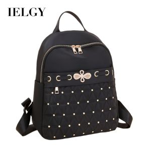 IELGY Oxford Cloth Backpack Fashionable All-Match Large-Capacity Ladies Leisure Travel Backpack
