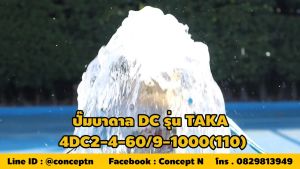 ปั๊มบาดาล DC รุ่น TAKA 4DC2-4-60/9-1000 (110) 1000 วัตต์ รูท่อ 2 นิ้ว มีกล่องคอนโทรล (ไม่รวมแผง) โซล่าเซลล์ สําหรับลงบ่อ 4 นิ้ว สินค้ามาตรฐาน Concept N