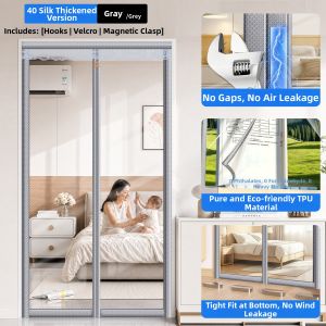 SHULIAN | Transparent Magnetic Air Locking Anti Grease Insulation Partition Curtain