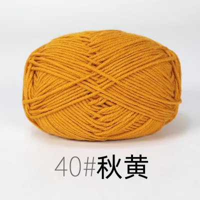 86 Colors Milk Cotton Yarn 4ply Soft Crochet Thread for Baby Clothes Knitting Doll Making Handmade Craft Supplies