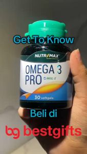 NUTRIMAX OMEGA 3 PRO NATURAL VITAMIN E OTAK JANTUNG KOLESTEROL DAYA TAHAN TUBUH TULANG 30 KAPSUL