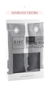 NAMO ELEMENTi Activated Bamboo Charcoal Odor Formaldehyde Remover and Deodorizer