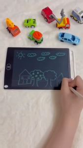 [KÈM BÚT CẢM ỨNG] Bảng Viết tự xóa LCD Đa Sắc Bảng Vẽ Điện Tử Thông Minh Tự Động Xóa Thúc Đẩy Tư Duy Sáng Tạo Cho Bé  học bản vẽ đa năng loại tốt Bảng vẽ điện tử LCD 8.5 inch