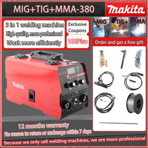 MAKITA MIG/MMA-380 3-in-1Welding Machine HD Digital Display Portable Inverter Arc Welding Machin
