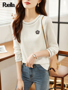 puella | Autumn Korean Style Round Neck Long Sleeve Female Top