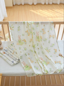 ANYOUBI | Breathable All-Season Bamboo Cotton Muslin Blanket