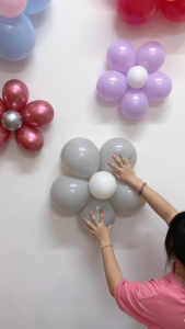 DIY Flower Shape Balloon Plastic Clips Flower Balloon Clip 6 IN 1 Birthday Party Decoration