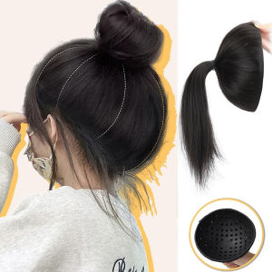 Maruki đầu tóc giả túi phụ nữ bưởi da tóc Pan công cụ ma thuật tăng khối lượng tóc Fluffy Pan tóc vòng tròn