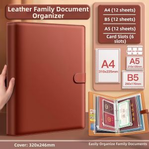 ZHENMIAO | Family Document Storage Wallet Baby Certificates Organizer