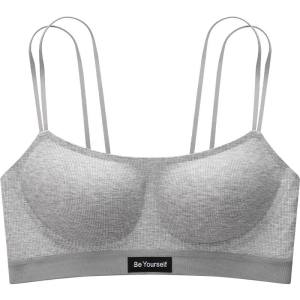 AIMO | Sports Backless Bra Set Womens Thin Seamless Anti-Sagging Gathered Wireless Shoulder Strap Bra Soft Comfortable All Seasons