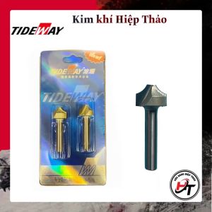 Mũi phay gỗ điêu khắc mở Đáy dao cắt CNC bo góc R cạnh phẳng soi mũi tên Tideway MSKD-TW