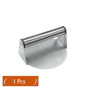 Stainless Steel Burger Press Circular Dough Press Non‑Stick Meat Smasher for Hamburger Tortilla Dumpling Skin Kitchen Tool