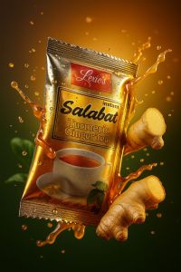 Lexies Turmeric Ginger Tea Powder 360g or 8g Sachet